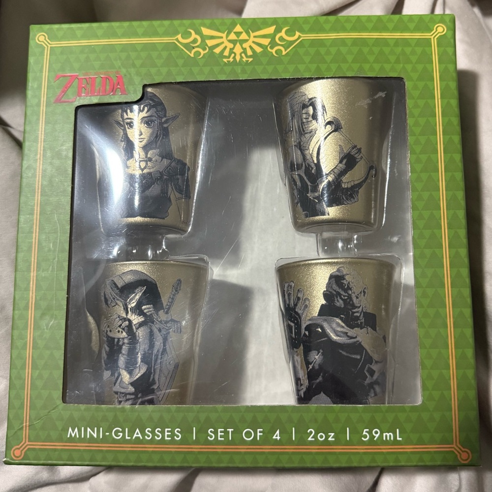 Nintendo Legend of Zelda Mini Glasses/Shot Glass Set